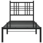 vidaXL Estructura de cama con cabecero metal negro 80x200 cm vidaXL Estructura de cama con cabecero metal negro 80x200 cm