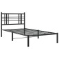 vidaXL Estructura de cama con cabecero metal negro 90x200 cm vidaXL Estructura de cama con cabecero metal negro 90x200 cm