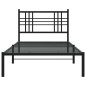 vidaXL Estructura de cama con cabecero metal negro 90x200 cm vidaXL Estructura de cama con cabecero metal negro 90x200 cm