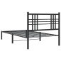vidaXL Estructura de cama con cabecero metal negro 90x200 cm vidaXL Estructura de cama con cabecero metal negro 90x200 cm