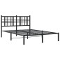vidaXL Estructura de cama con cabecero metal negro 120x200 cm vidaXL Estructura de cama con cabecero metal negro 120x200 cm