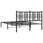 vidaXL Estructura de cama con cabecero metal negro 120x200 cm vidaXL Estructura de cama con cabecero metal negro 120x200 cm