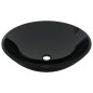 vidaXL Lavabo con grifo y tapón pulsador cristal templado negro vidaXL Lavabo con grifo y tapón pulsador cristal templado negro