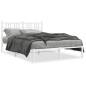 vidaXL Estructura de cama con cabecero metal blanca 140x200 cm vidaXL Estructura de cama con cabecero metal blanca 140x200 cm