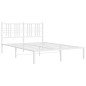 vidaXL Estructura de cama con cabecero metal blanca 140x200 cm vidaXL Estructura de cama con cabecero metal blanca 140x200 cm