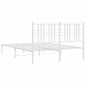 vidaXL Estructura de cama con cabecero metal blanca 140x200 cm vidaXL Estructura de cama con cabecero metal blanca 140x200 cm
