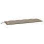 vidaXL Cojines de banco de jardín 2 uds tela Oxford taupé 150x50x7 cm vidaXL Cojines de banco de jardín 2 uds tela Oxford taupé 150x50x7 cm