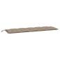 vidaXL Cojines de banco de jardín 2 uds tela Oxford taupé 180x50x7 cm vidaXL Cojines de banco de jardín 2 uds tela Oxford taupé 180x50x7 cm