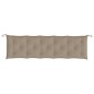 vidaXL Cojines de banco de jardín 2 uds tela Oxford taupé 180x50x7 cm vidaXL Cojines de banco de jardín 2 uds tela Oxford taupé 180x50x7 cm