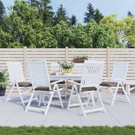 vidaXL Cojines de silla de jardín 6 uds tela Oxford taupé 40x40x7 cm