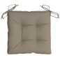 vidaXL Cojines de silla de jardín 6 uds tela Oxford taupé 40x40x7 cm
