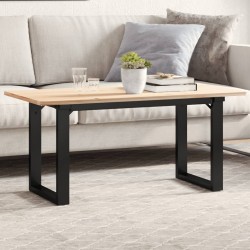 vidaXL Patas de mesa de centro estructura O hierro fundido 70x30x43 cm