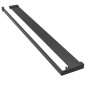 vidaXL Mampara ducha con estante vidrio ESG y aluminio negro 80x195 cm vidaXL Mampara ducha con estante vidrio ESG y aluminio negro 80x195 cm
