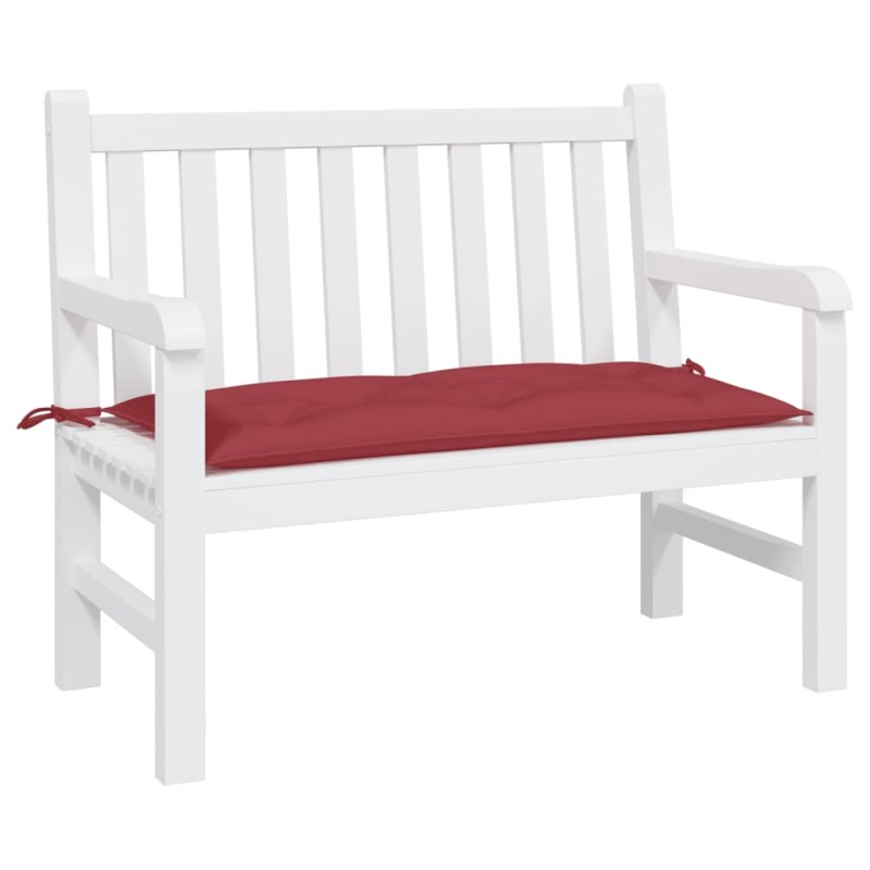vidaXL Cojín de banco de jardín tela Oxford rojo tinto 100x50x7 cm vidaXL Cojín de banco de jardín tela Oxford rojo tinto 100x50x7 cm