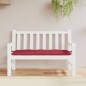 vidaXL Cojín de banco de jardín tela Oxford rojo tinto 120x50x7 cm vidaXL Cojín de banco de jardín tela Oxford rojo tinto 120x50x7 cm
