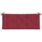 vidaXL Cojín de banco de jardín tela Oxford rojo tinto 120x50x7 cm vidaXL Cojín de banco de jardín tela Oxford rojo tinto 120x50x7 cm
