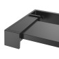 vidaXL Mampara ducha con estante vidrio ESG y aluminio negro 80x195 cm vidaXL Mampara ducha con estante vidrio ESG y aluminio negro 80x195 cm