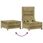 vidaXL Juego de muebles jardín 4 pzas y cojines madera pino impregnada vidaXL Juego de muebles jardín 4 pzas y cojines madera pino impregnada