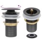 vidaXL Lavabo con grifo y tapón pulsador cristal templado esmerilado vidaXL Lavabo con grifo y tapón pulsador cristal templado esmerilado