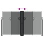 vidaXL Toldo lateral retráctil gris antracita 140x1000 cm