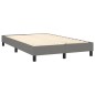 vidaXL Cama box spring con colchón y LED tela marrón oscuro 120x190 cm vidaXL Cama box spring con colchón y LED tela marrón oscuro 120x190 cm