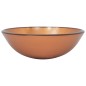 vidaXL Lavabo con grifo y tapón pulsador cristal templado marrón vidaXL Lavabo con grifo y tapón pulsador cristal templado marrón