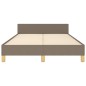 vidaXL Estructura de cama con cabecero tela gris taupe 120x190 cm vidaXL Estructura de cama con cabecero tela gris taupe 120x190 cm