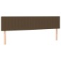 vidaXL Estructura de cama con cabecero tela marrón oscuro 120x190 cm vidaXL Estructura de cama con cabecero tela marrón oscuro 120x190 cm