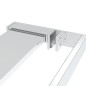 vidaXL Mampara ducha con estante vidrio ESG y aluminio cromo 80x195 cm vidaXL Mampara ducha con estante vidrio ESG y aluminio cromo 80x195 cm