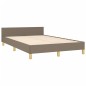 vidaXL Estructura de cama con cabecero tela gris taupe 120x190 cm vidaXL Estructura de cama con cabecero tela gris taupe 120x190 cm