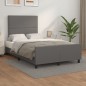 vidaXL Estructura cama con cabecero cuero sintético gris 120x190 cm vidaXL Estructura cama con cabecero cuero sintético gris 120x190 cm