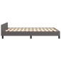 vidaXL Estructura cama con cabecero cuero sintético gris 120x190 cm vidaXL Estructura cama con cabecero cuero sintético gris 120x190 cm