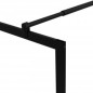 vidaXL Mampara ducha con estante vidrio ESG y aluminio negro 100x195cm vidaXL Mampara ducha con estante vidrio ESG y aluminio negro 100x195cm