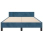 vidaXL Estructura cama con cabecero terciopelo azul oscuro 120x190 cm