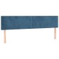 vidaXL Estructura cama con cabecero terciopelo azul oscuro 120x190 cm