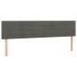 vidaXL Estructura cama con cabecero terciopelo gris oscuro 120x190 cm