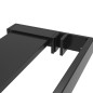 vidaXL Mampara ducha con estante vidrio ESG y aluminio negro 100x195cm vidaXL Mampara ducha con estante vidrio ESG y aluminio negro 100x195cm