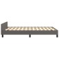 vidaXL Estructura cama con cabecero cuero sintético gris 120x190 cm vidaXL Estructura cama con cabecero cuero sintético gris 120x190 cm