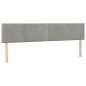 vidaXL Estructura cama con cabecero terciopelo gris claro 120x190 cm vidaXL Estructura cama con cabecero terciopelo gris claro 120x190 cm
