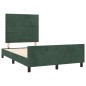 vidaXL Estructura cama con cabecero terciopelo verde oscuro 120x190 cm vidaXL Estructura cama con cabecero terciopelo verde oscuro 120x190 cm