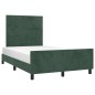 vidaXL Estructura cama con cabecero terciopelo verde oscuro 120x190 cm vidaXL Estructura cama con cabecero terciopelo verde oscuro 120x190 cm