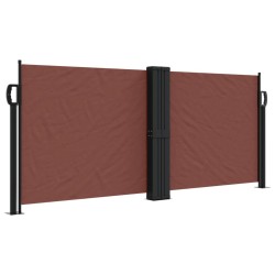 vidaXL Toldo lateral retráctil marrón 100x1000 cm