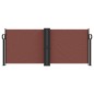 vidaXL Toldo lateral retráctil marrón 100x1000 cm vidaXL Toldo lateral retráctil marrón 100x1000 cm