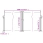 vidaXL Toldo lateral retráctil marrón 100x1000 cm vidaXL Toldo lateral retráctil marrón 100x1000 cm