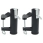 vidaXL Abrazaderas de sombrilla para balcón 2 uds acero 25-38 mm vidaXL Abrazaderas de sombrilla para balcón 2 uds acero 25-38 mm