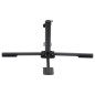 vidaXL Base de sombrilla para mástil de Ø38/48 mm acero negro brillo vidaXL Base de sombrilla para mástil de Ø38/48 mm acero negro brillo