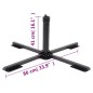 vidaXL Base de sombrilla para mástil de Ø38/48 mm acero negro brillo vidaXL Base de sombrilla para mástil de Ø38/48 mm acero negro brillo