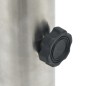 vidaXL Base de sombrilla para mástil Ø38/48 mm acero plateado vidaXL Base de sombrilla para mástil Ø38/48 mm acero plateado