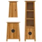vidaXL Conjunto de muebles de baño 3 piezas madera maciza de pino vidaXL Conjunto de muebles de baño 3 piezas madera maciza de pino