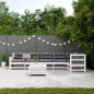 vidaXL Set muebles jardín 7 pzas con cojines madera maciza pino blanco vidaXL Set muebles jardín 7 pzas con cojines madera maciza pino blanco